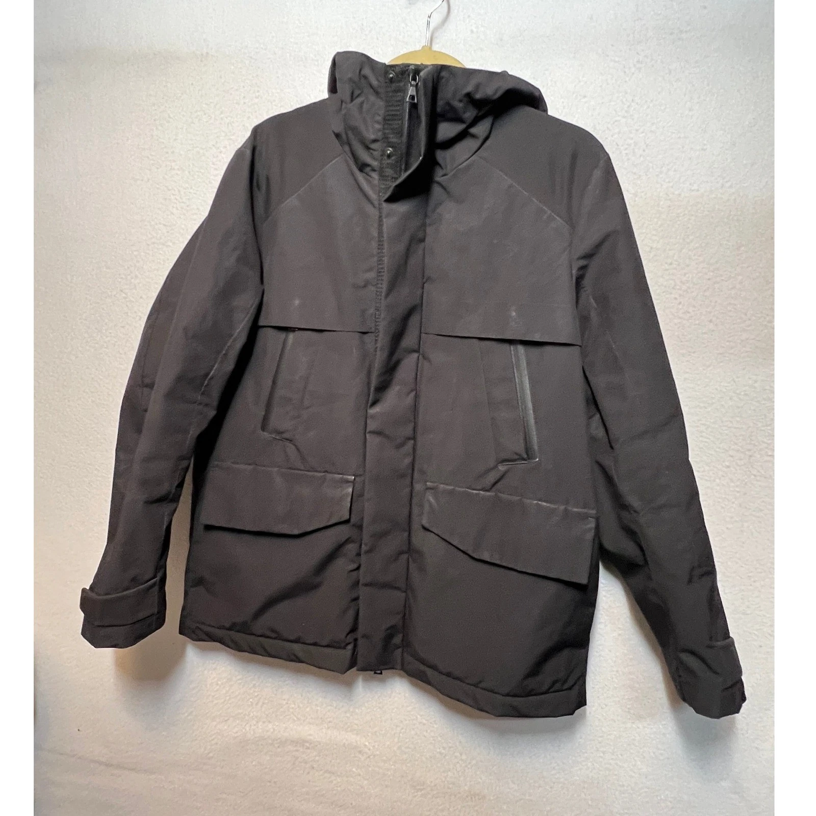 Global Work Mens Black Hooded Puffer Jacket Coat
Opens in a new window or tab