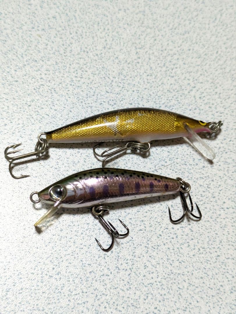 Old Balsa 50 Brownie 5cm & Daiwa Silver Creek SP 4cm Spoons Used - Image 2