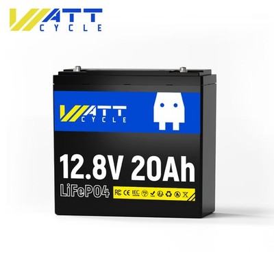 WattCycle 12V 20Ah Lithium Battery LiFePO4 Smart BMS Solar Camping RV Scooter