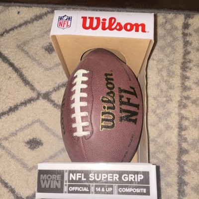 Wilson NFL Super Grip Official Composite Football Brown Double Laces