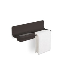 WS Bath Collections Curva 5144 Curva 18-1/8" Aluminum Bathroom - Black