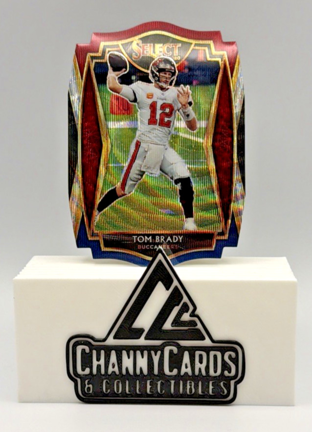 2020 Panini Select #101 Tom Brady Maroon Prizm Die Cut - Patriots Bucs