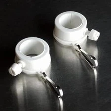 2 pk Rotating Flag Mounting Ring Clips fits 1” Outside Diameter Pole