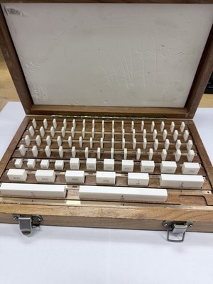 Mitutoyo 81 Pc Grade 2 Ceramic Gage Block Set Complete w/ Cert