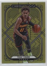 2020-21 Panini Obsidian Electric Etch Yellow Flood Trae Young #135 0sm7