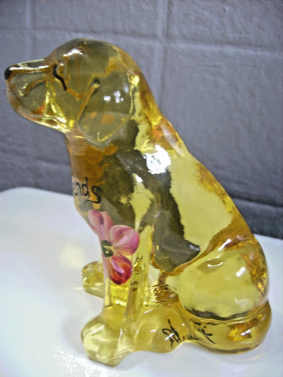 フェントン　幸運のゴールドエッグ スワロフスキー　限定ハンドペイントガラス Fenton Dog for sale | eBay