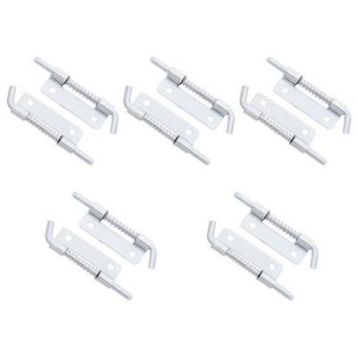 10Pcs Automatic Stainless Steel Spring Latch Lock for Cabinet and Gate Doors