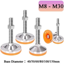 Heavy Duty Adjustable Leveling Feet M8-M30 Thread Furniture Machine/Cabinet Feet