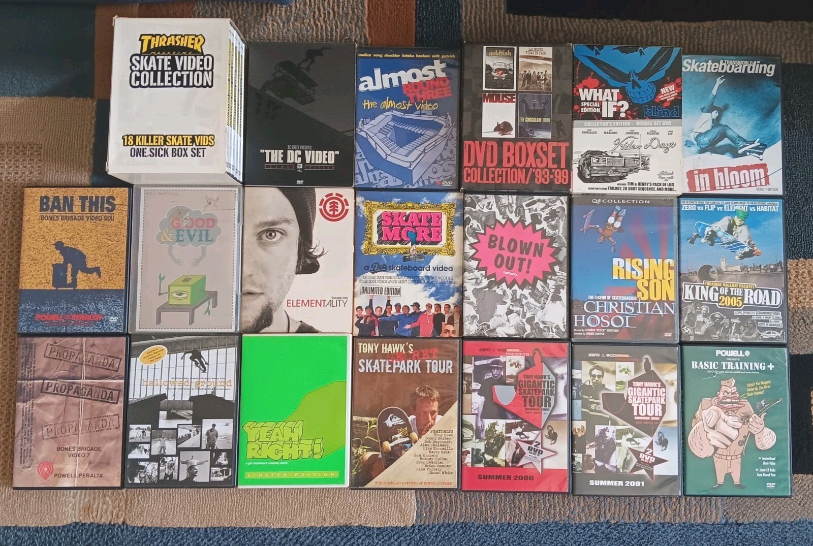 DVD Skateboard Movie Lot Powell BLIND Box GIRL Box Thrasher 