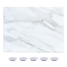 Marble Print Magnetic Dry Erase Board 12X16 inches Decorative White for Wall