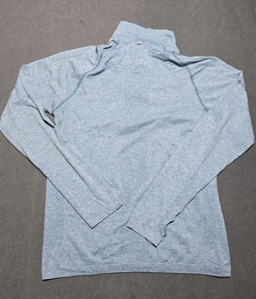 Nike 1/4 Zip Running Shirt Womens Large Blue Pullover Sweatshirt Dri-Fit - Image 4 of 4