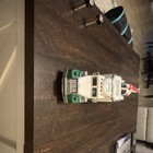 Hess 1995 Toy Truck & Helicopter Set w/ Box Green/White/Red Gas & Oil — photo 9