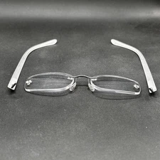 Silhouette 7608 6050 Rimless Eyeglasses Frame Frost & Silver-Tone 19-140 Used
