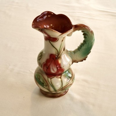 Royal Art Pottery Staffordshire Jug Floral Barbotine Style Art Nouveau 1920s