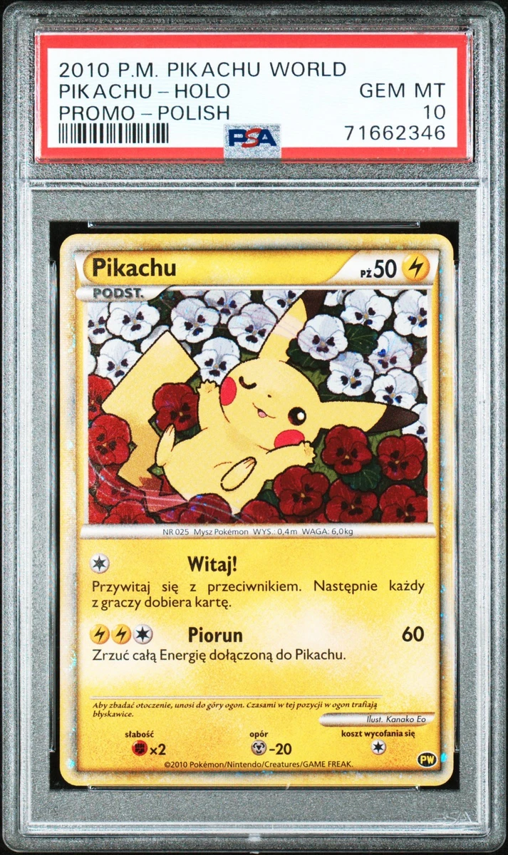 ✨️2010年 ピカチュウワールド ポーランドpsa8 Pikachu PW8 Pikachu World Collection for sale | eBay
