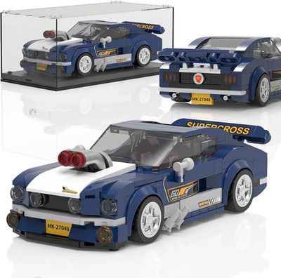 27048 Speed Champion Mustang Racing Car Building Set & Display Case, MOC Creativ