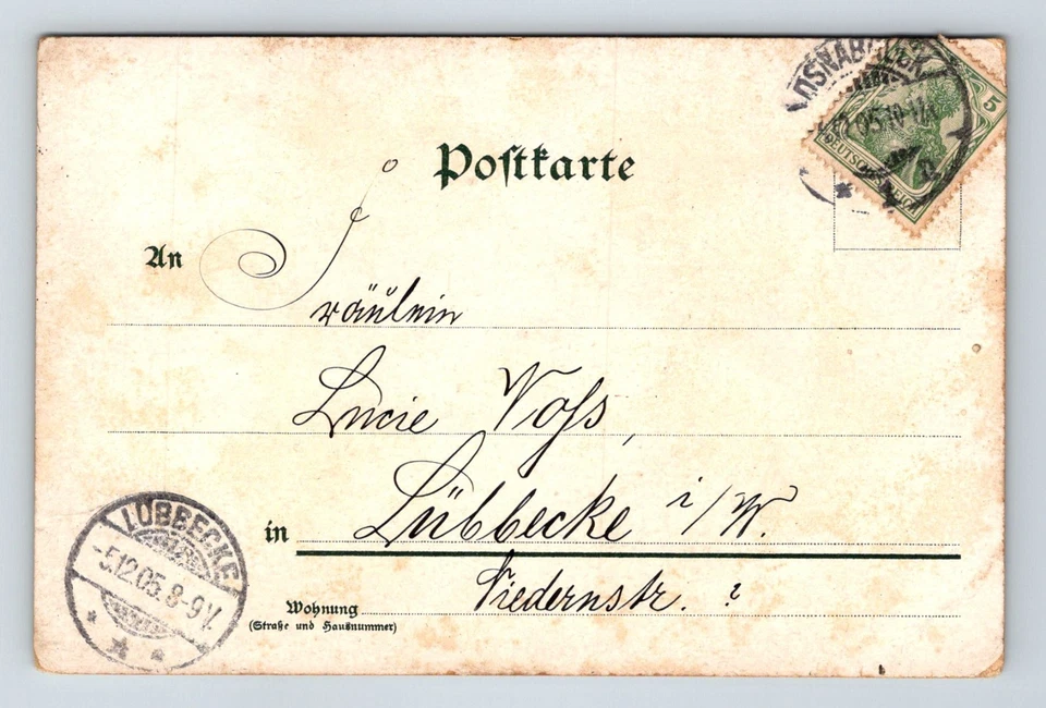 China: Gruss Aus Kiautschou Bay, German Colony. Posted 1905. - Image 2 of 2