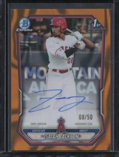 2026 Bowman Isaiah Jackson Chrome Prospect Autographs Gold Lava Refractor #/50