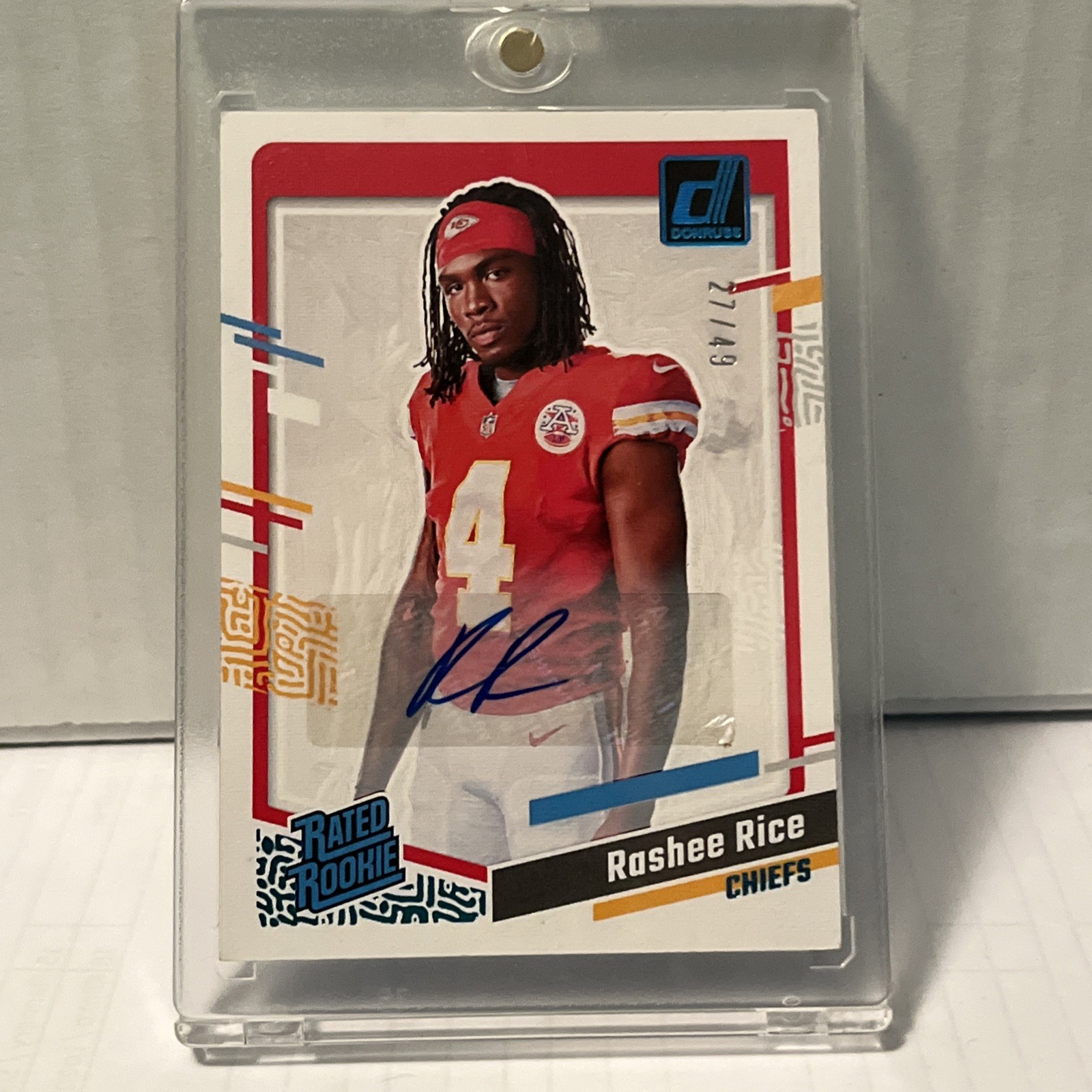 2023 Donruss - Rashee Rice Rated Rookie Portrait Auto /49 🔥TEAL