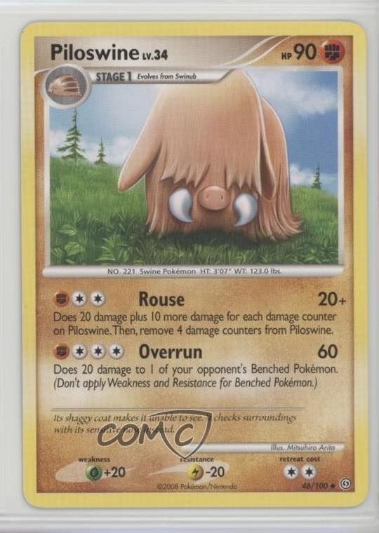 Piloswine Pokémon Diamond & Pearl Stormfront #46 2008