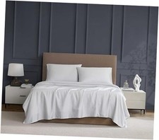 Luxury Cotton 600 Thread Count Performance Cotton 4-Piece Sheet King Cool Grey