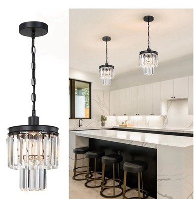 Candelabros de cristal para comedor, luces colgantes, Open Box