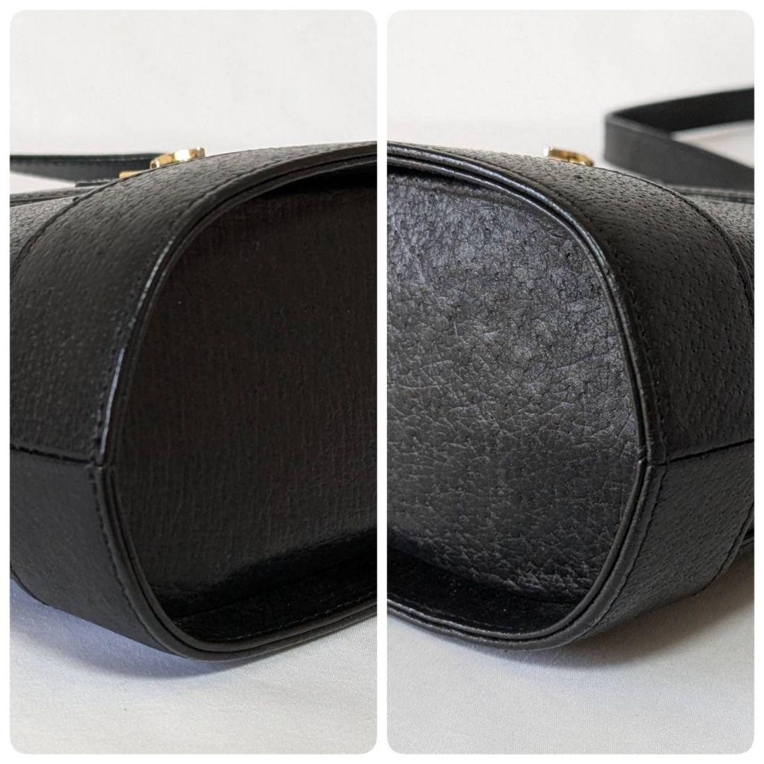 Valentino Garavani Black Leather Shoulder Bag with Gold Hardware, Vintage Japan thumbnail 7