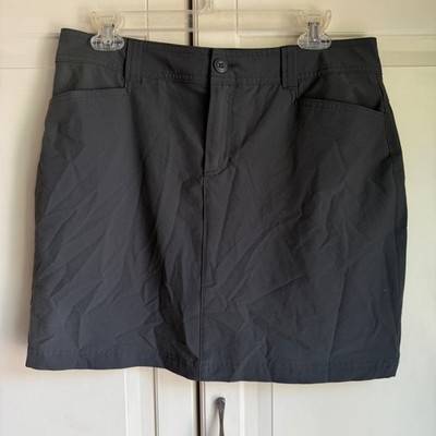 Eddie Bauer Women's Skort Size 8 Black Active Outdoor Golf Hiking