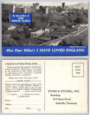 I Have Loved England Postcard