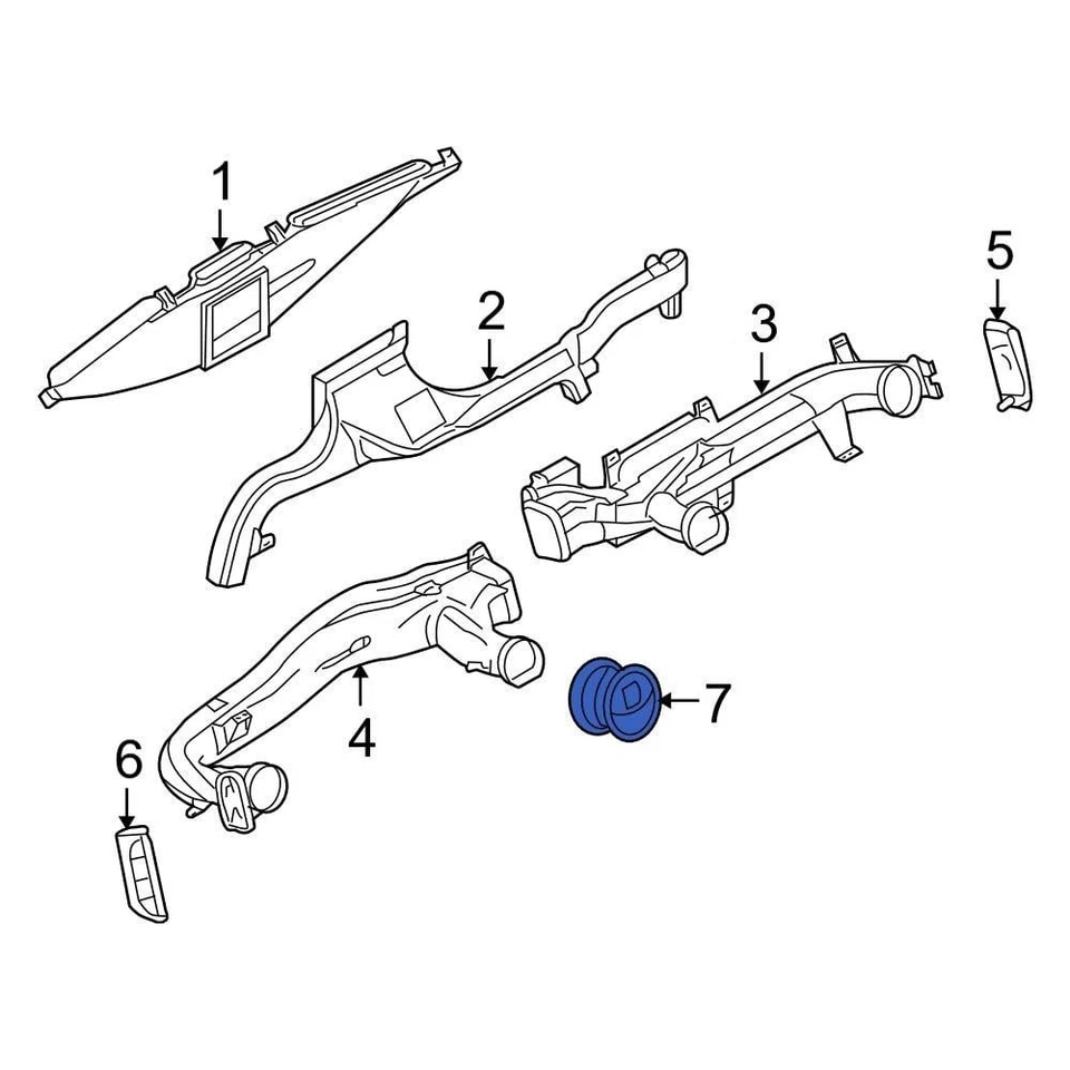 For Ford E-350 Super Duty 2009-2025 Ford 9C2Z19893AC Dashboard Air Vent Foto 2 de 2