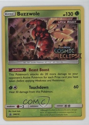 Buzzwole (Cosmic Eclipse - Holo) Pokemon Sun & Moon Black Star Promo #SM218