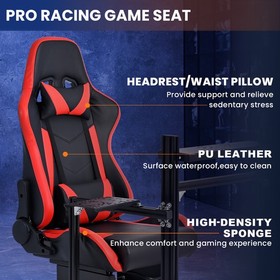 Minneer 3060Aluminum Profile Racing Simulator Cockpit with Seat Fit Logitech G29