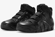 Nike Zoom Lebron 4 Triple Black Anthracite Basketball Shoes Mens 8