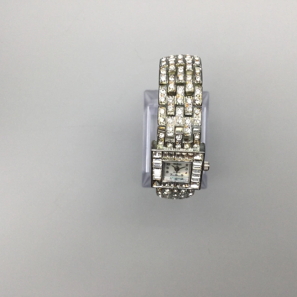 Xanadu 手表女式 19 毫米拖把表盘水钻手链连衣裙全新电池 6.75 — 第 3/4 张图片