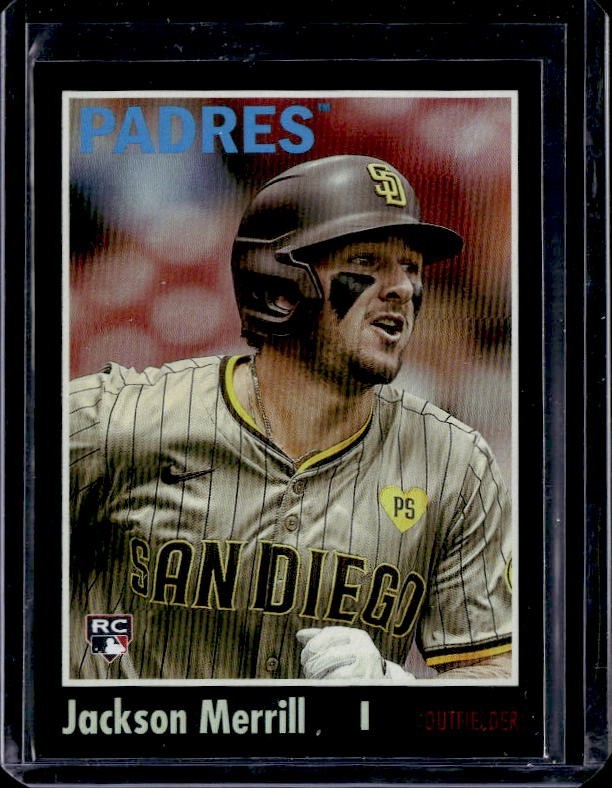 2024 Topps Archives - 1970 Topps Jackson Merrill #156 Black Foilboard (RC)