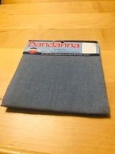 CHAMBRAY COLOR BANDANNA  HEADBAND  DOLL CLOTHES OR BAG HANDLE TIE  22" X 22"