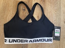 Women  s Under Armour Black Sports Bra Size Large NWT