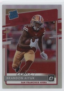 2020 Panini Donruss Optic Rated Rookies Holo Prizm Brandon Aiyuk #169 Rookie RC