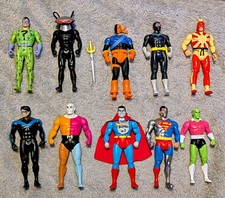 Mcfarlane DC Super Powers 10 lot Action Figures Cyborg Superman Brainiac Bizarro
