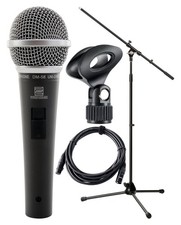 Set de Microphone Dynamique Karaoke Chant Voix avec Support Trépied Cable XLR