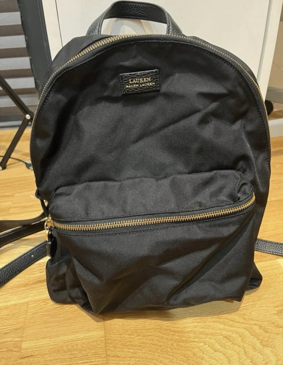 Black Ralph Lauren Nylon Backpack UK