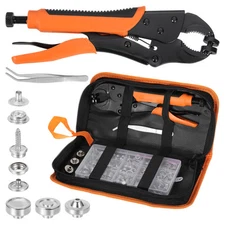 30Pcs Canvas Snap Kit, Fastener Tool Snap Grade Boat Canvas Snaps, Silver