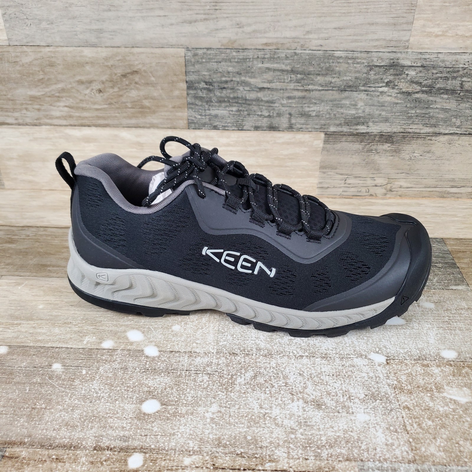 Scarpa da trekking uomo Keen Nxis taglia 11 nera Vapor corsa atletica stringata bassa