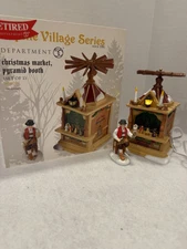 Dept 56 Christmas Market, Pyramid Booth #4028695 ~ Alpine Village EUC