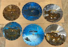 Four Husqvarna Concrete Saw Blades EH5 and NXS 12" and 14"