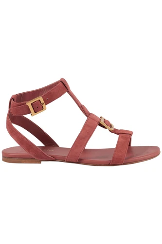 SANDALES CHRISTIAN DIOR ROSE DOUBLE D DAIM EU 38 UK 5 US 8