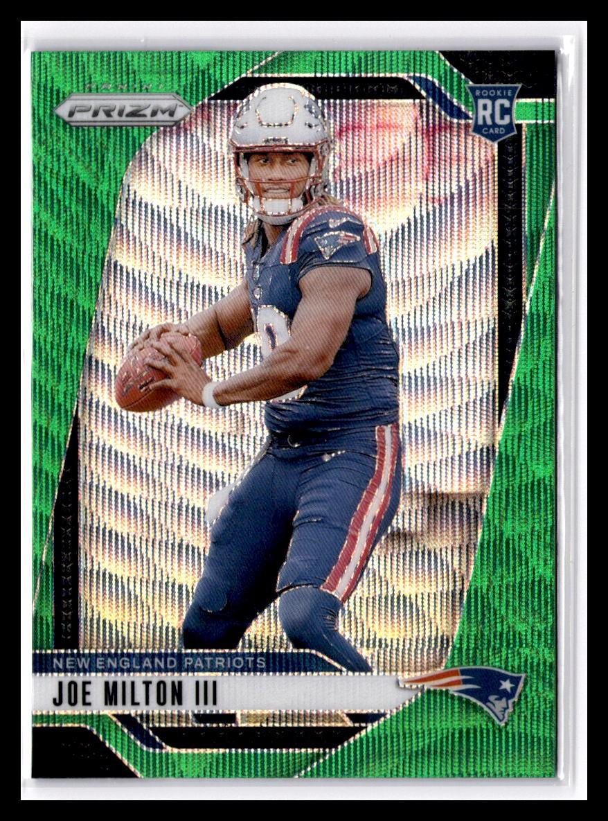 2024 Panini Prizm #354 Joe Milton III Green Wave