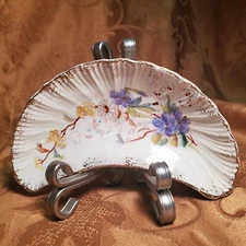 Antique 1890-1920 Crescent Bone Dish Royal Bonn