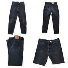 Vintage Levis Orange Tab 550 Black Jeans Made In USA 90s Fits 33X32