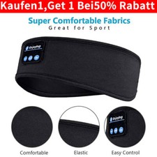 Kabellos Bluetooth Stirnband Schlaf Augenmask...